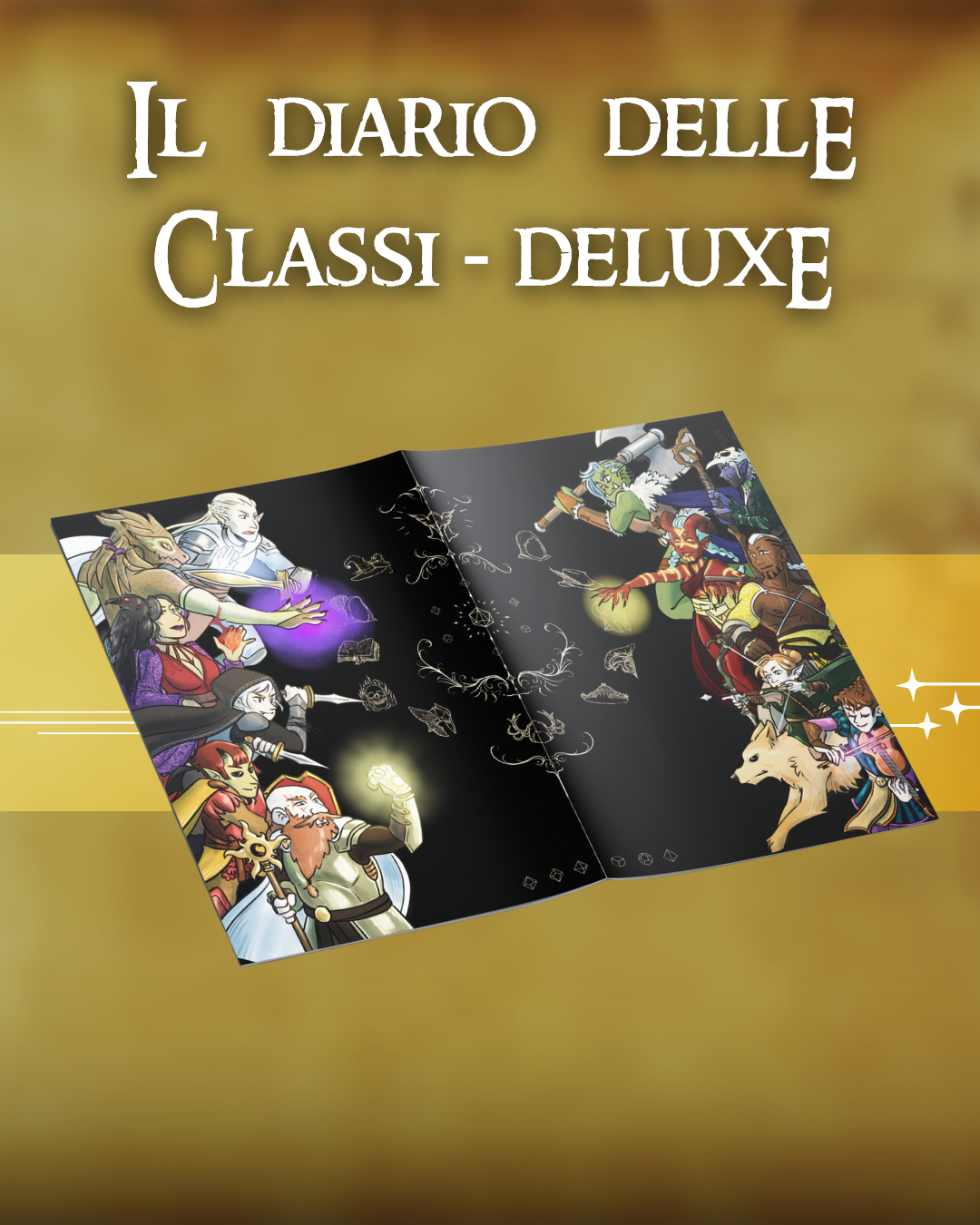 Diario dell'Avventura DELUXE (Senza Classe) - Edizione Copertina Illustrata da @Letiz_Art - Compatibile Versione 5e