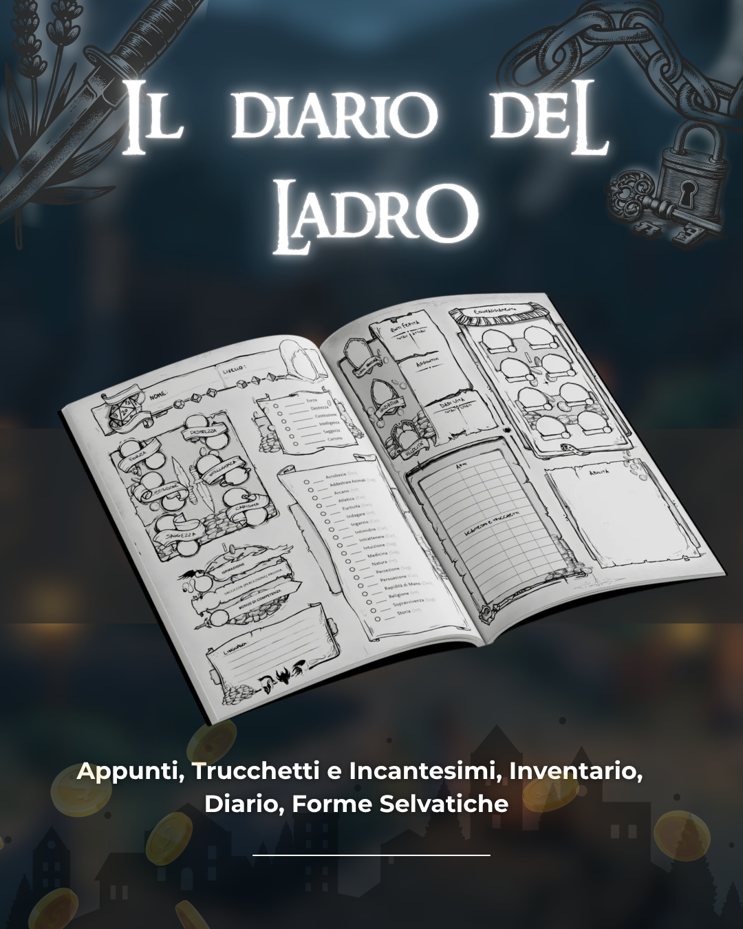 Il Diario Del Rogue (Ladro) - Edizione Illustrata - Compatibile Versione 5e