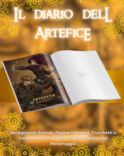 Diario dell'Artefice DELUXE - Edizione Illustrazione a Colori & Pagine Uniche "Artefice" - Compatibile Versione 5e