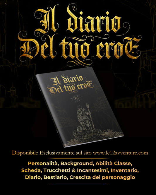 PRE-ORDER SCONTATO VALIDO FINO AL 11/04/2026 Diario Del Tuo Eroe - Edizione Illustrata - Compatibile DnD 5.5