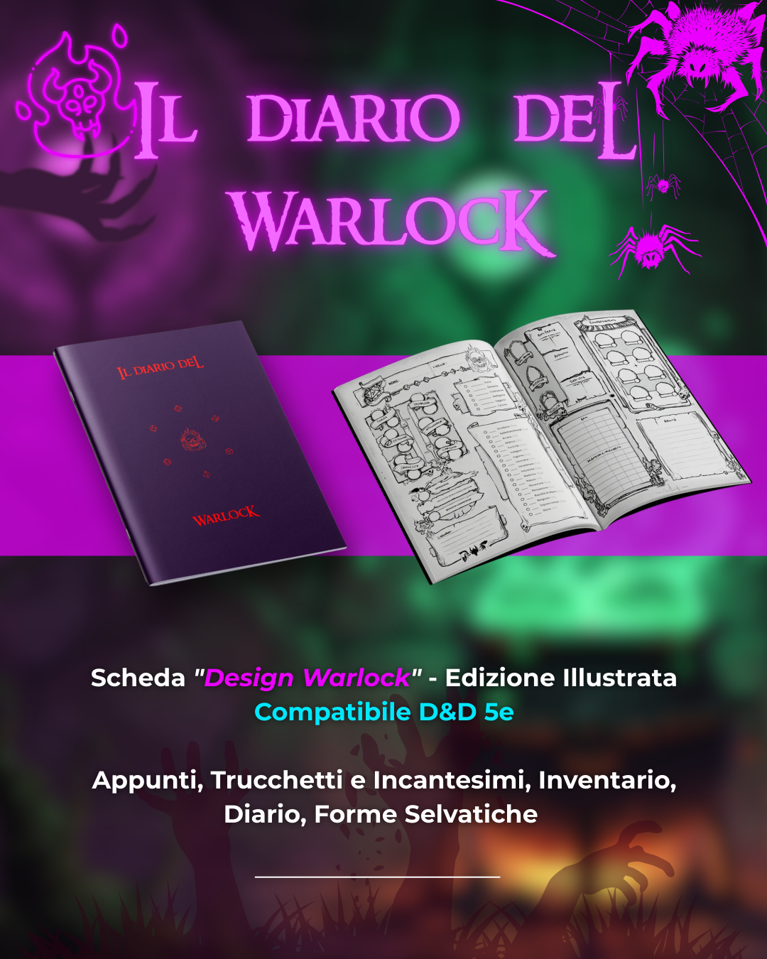 Il Diario Del Warlock - Edizione Illustrata - Compatibile Versione 5e