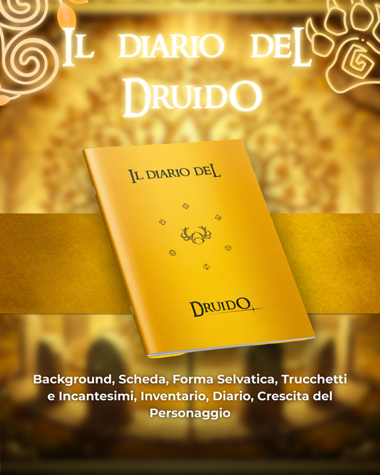 Diario del Druido DELUXE - Edizione Illustrazione a Colori & Pagine Uniche "Druido" - Compatibile Versione 5e