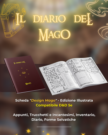 Il Diario del Mago - Edizione Illustrata - Compatibile Versione 5e