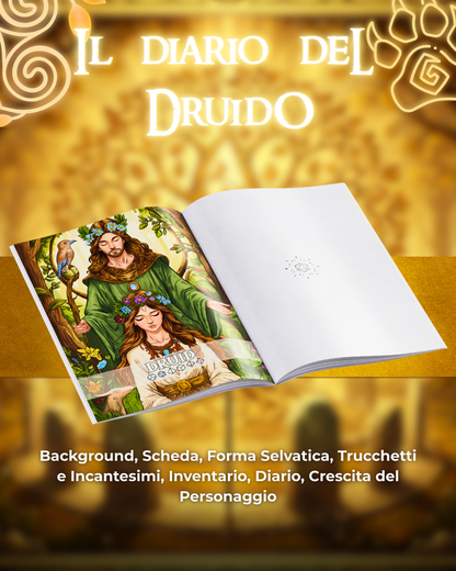 Diario del Druido DELUXE - Edizione Illustrazione a Colori & Pagine Uniche "Druido" - Compatibile Versione 5e