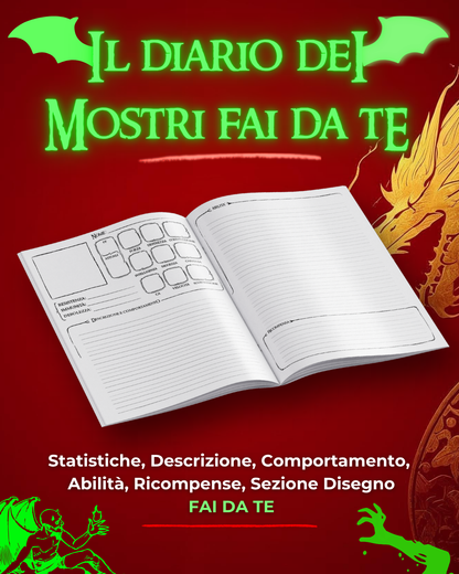 Il Diario Dei Mostri FAI DA TE - Compatibile 5e