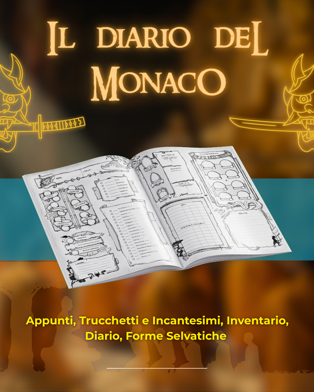 Il Diario del Monaco - Edizione Illustrata - Compatibile Versione 5e