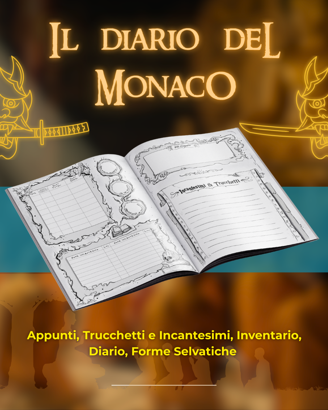 Il Diario del Monaco - Edizione Illustrata - Compatibile Versione 5e