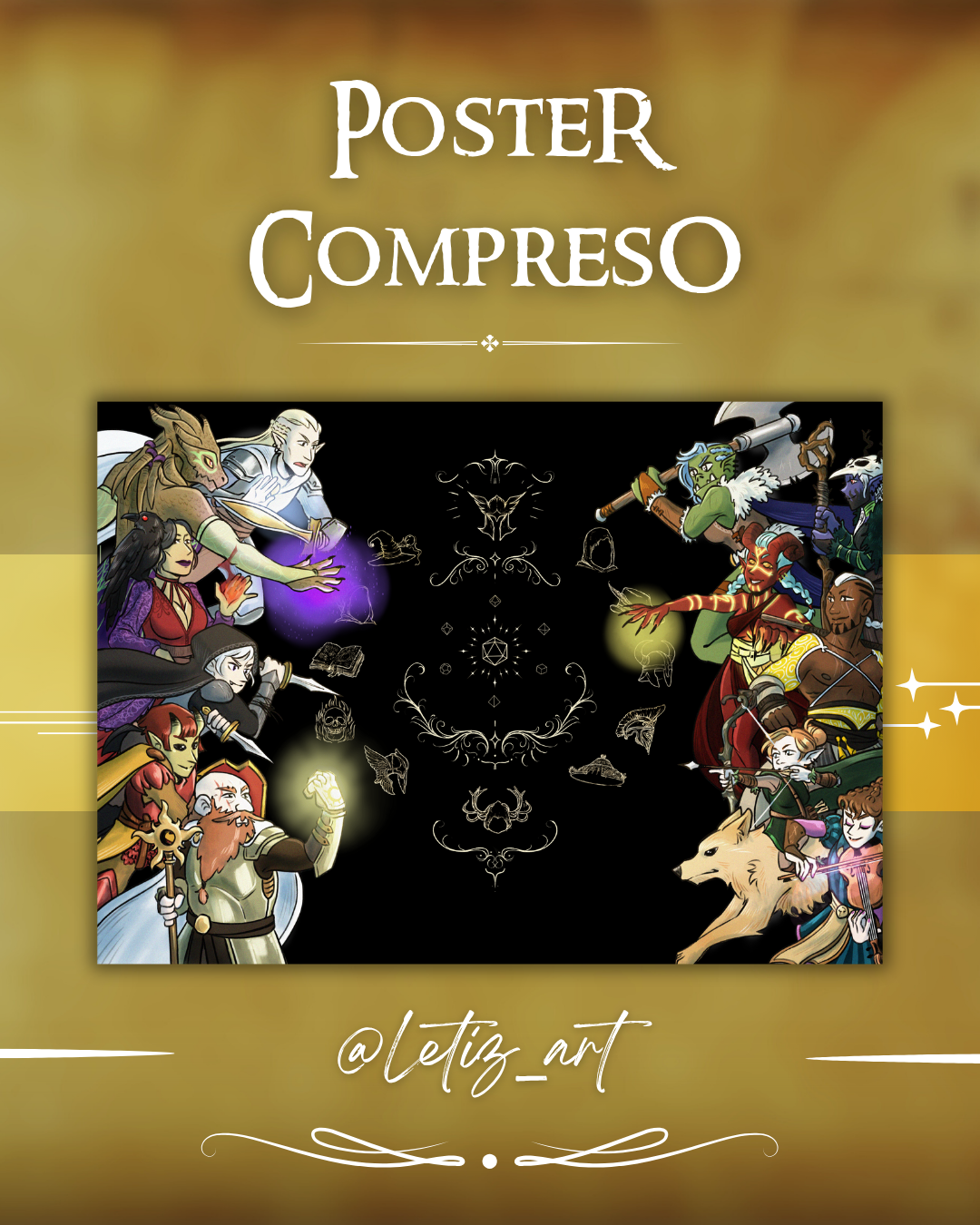 Diario dell'Avventura DELUXE (Senza Classe) - Edizione Copertina Illustrata da @Letiz_Art - Compatibile Versione 5e