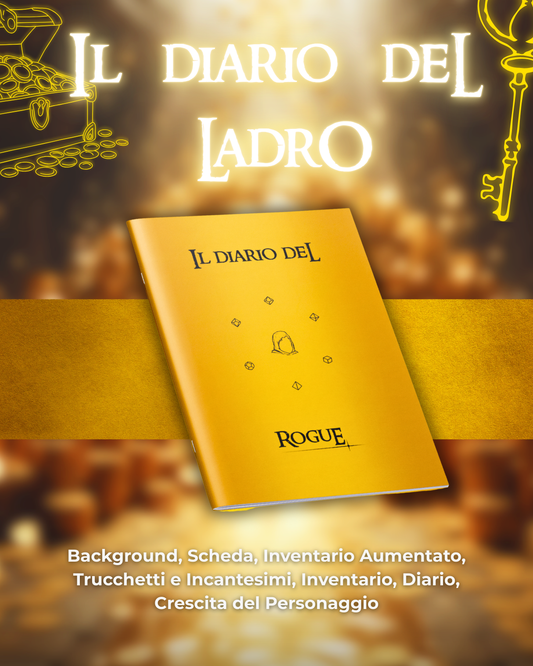 Diario del Ladro DELUXE - Edizione Illustrazione a Colori & Pagine Uniche "Ladro" - Compatibile Versione 5e