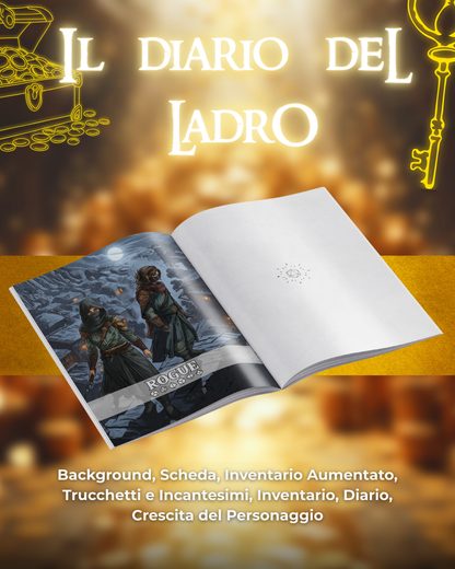 Diario del Ladro DELUXE - Edizione Illustrazione a Colori & Pagine Uniche "Ladro" - Compatibile Versione 5e