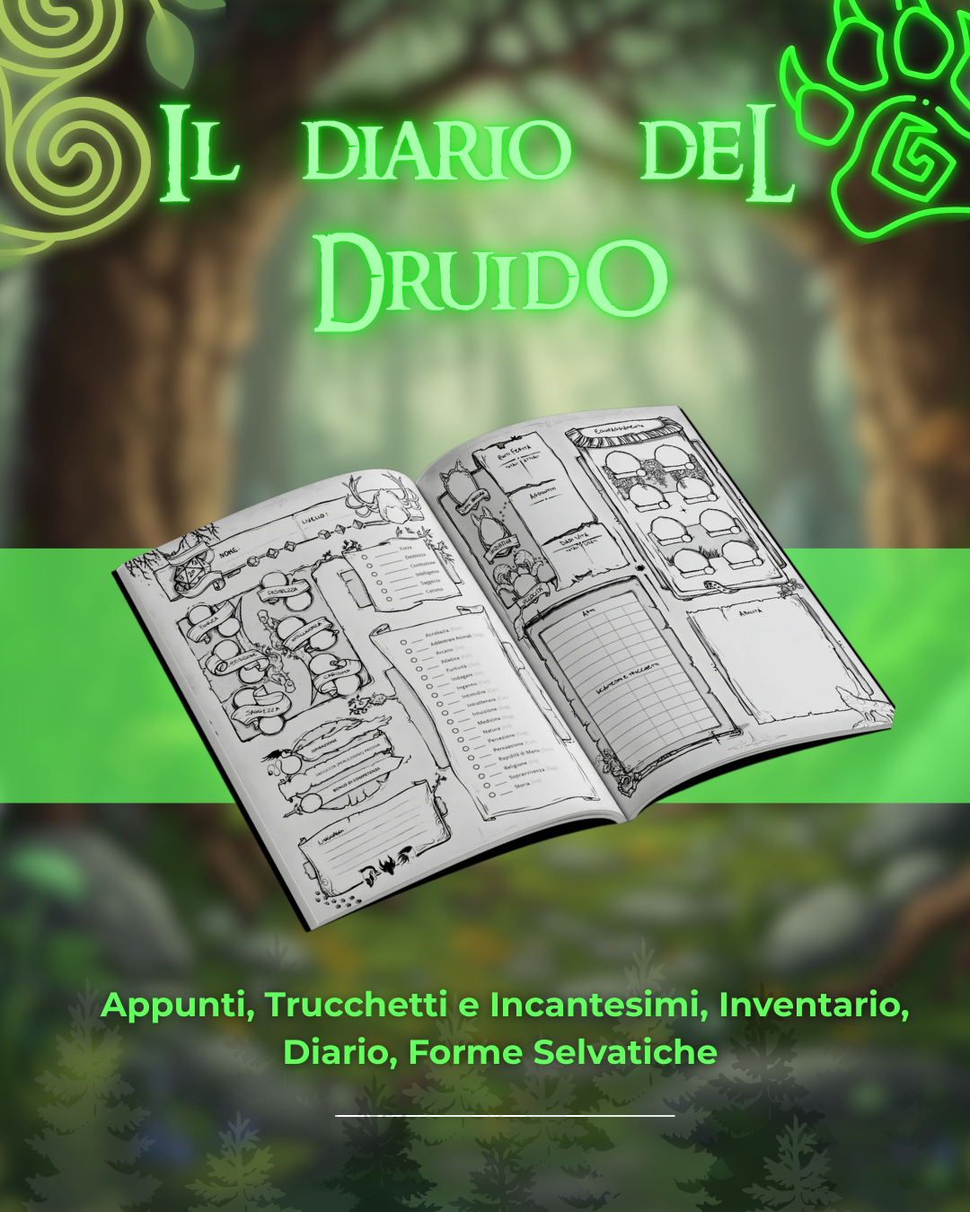 Il Diario Del Druido - Edizione Illustrata - Compatibile Versione 5e
