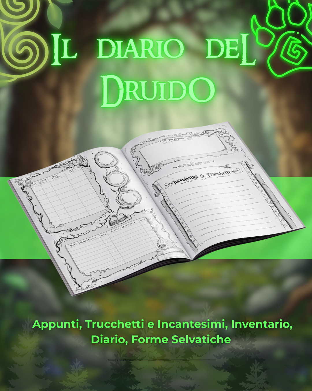Il Diario Del Druido - Edizione Illustrata - Compatibile Versione 5e