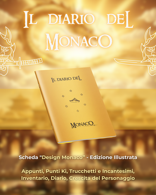Diario del Monaco DELUXE - Edizione Illustrazione a Colori & Pagine Uniche "Monaco" - Compatibile Versione 5e