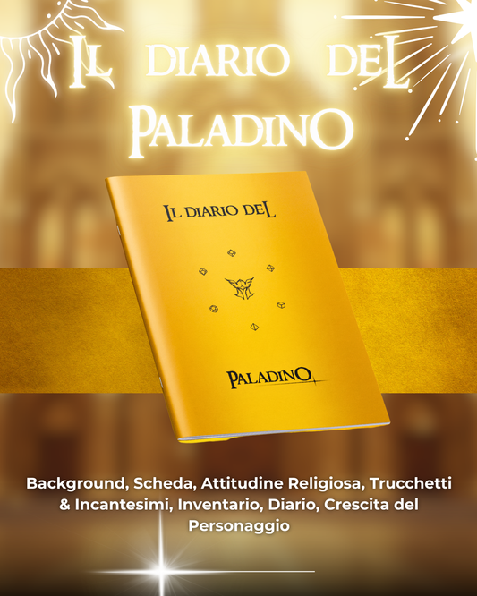 Diario del Paladino DELUXE - Edizione Illustrazione a Colori & Pagine Uniche "Paladino" - Compatibile Versione 5e