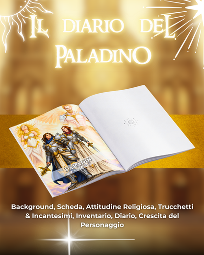 Diario del Paladino DELUXE - Edizione Illustrazione a Colori & Pagine Uniche "Paladino" - Compatibile Versione 5e
