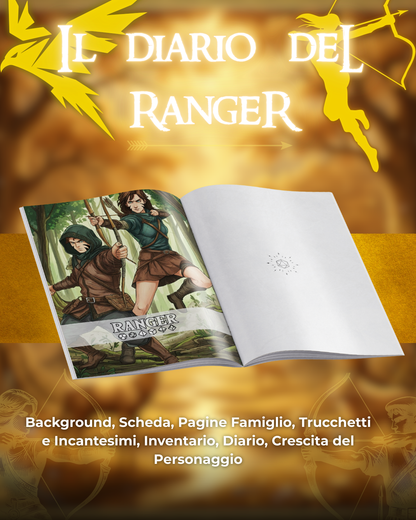 Diario del Ranger DELUXE - Edizione Illustrazione a Colori & Pagine Uniche "Ranger" - Compatibile Versione 5e