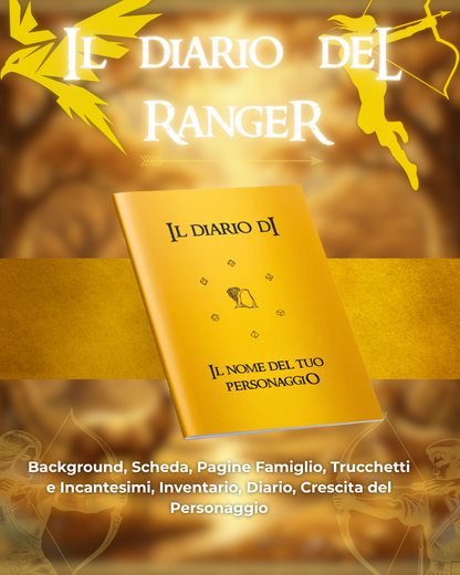Diario del Ranger DELUXE - Edizione Illustrazione a Colori & Pagine Uniche "Ranger" - Compatibile Versione 5e
