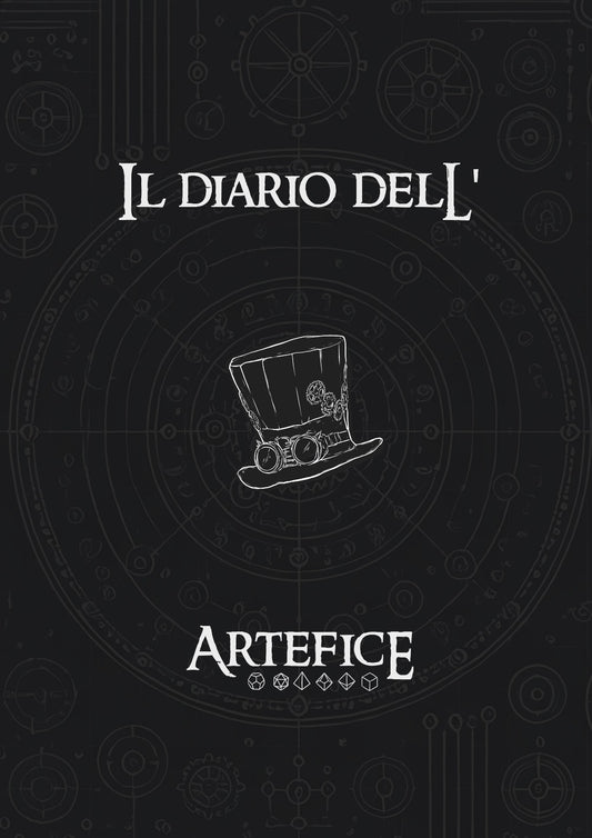 Diario dell'Artefice: Scheda "Design Artefice" - Appunti, Trucchetti e Incantesimi, Inventario, Diario, Forme Selvatiche - Edizione Illustrata - Compatibile Versione 5e