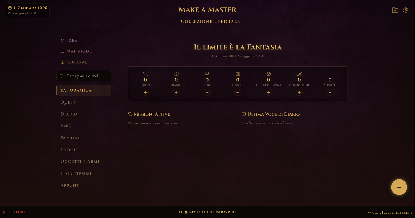 MAKE A MASTER - CREA LA TUA AVVENTURA (VTT)
