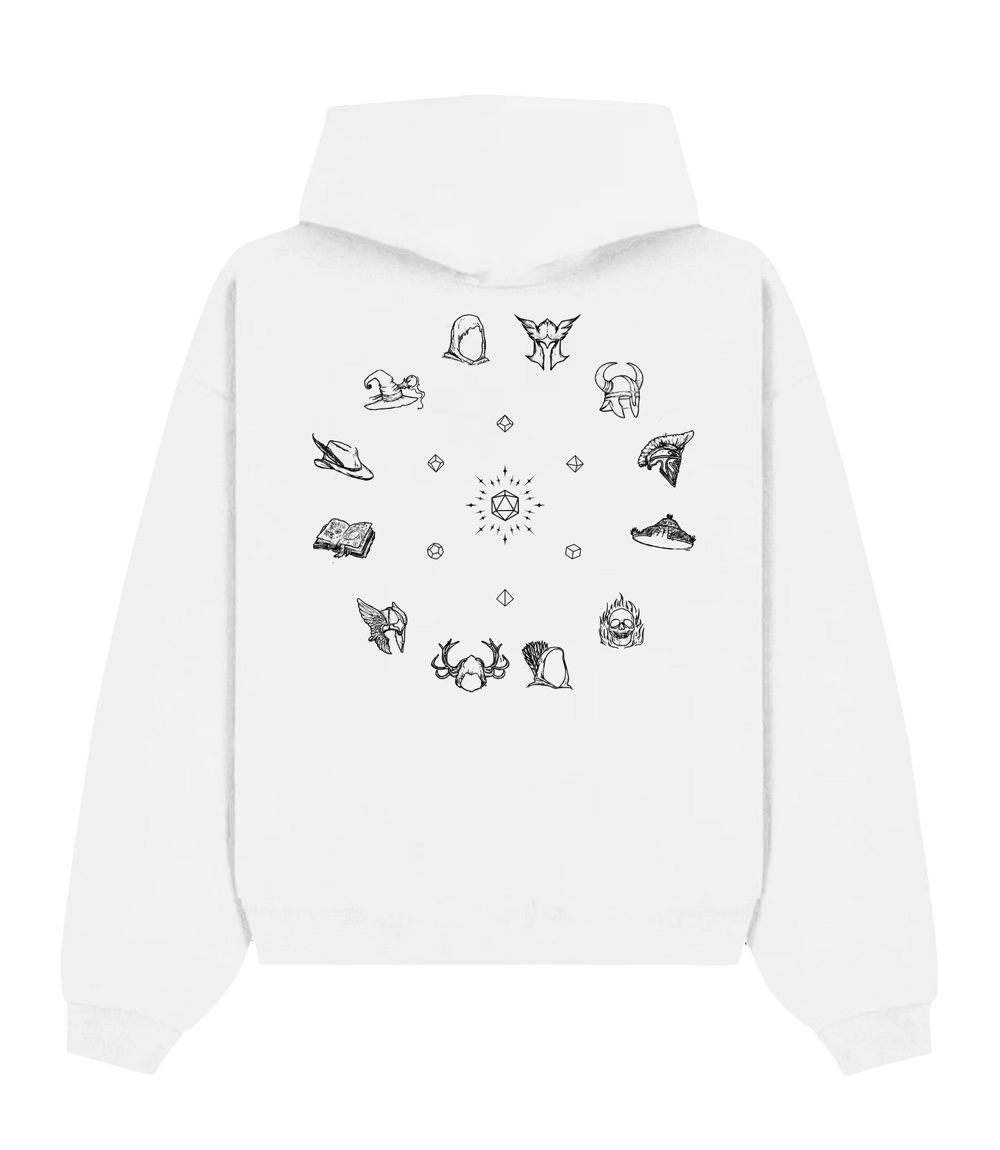 12 - Felpa Icon || Ranger - Bianco Panna/Immersive | Unisex