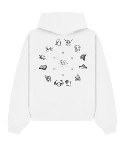 12 - Felpa Icon || Ranger - Bianco Panna/Immersive | Unisex