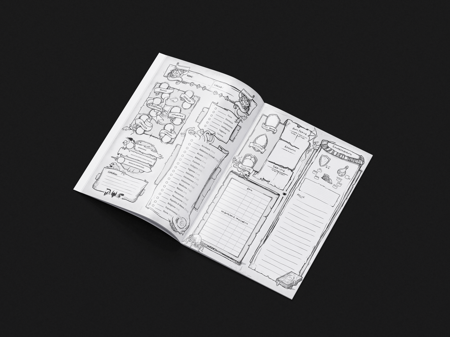 Diario dell'Avventura DELUXE (Senza Classe) - Edizione Illustrata - Compatibile Versione 5e